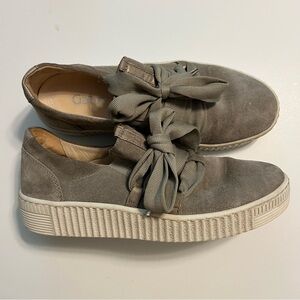 Gabor 63.333 Sage Green Women's Bow Sneakers UK Size 5.5 Eur Size 38.5 US 7.5